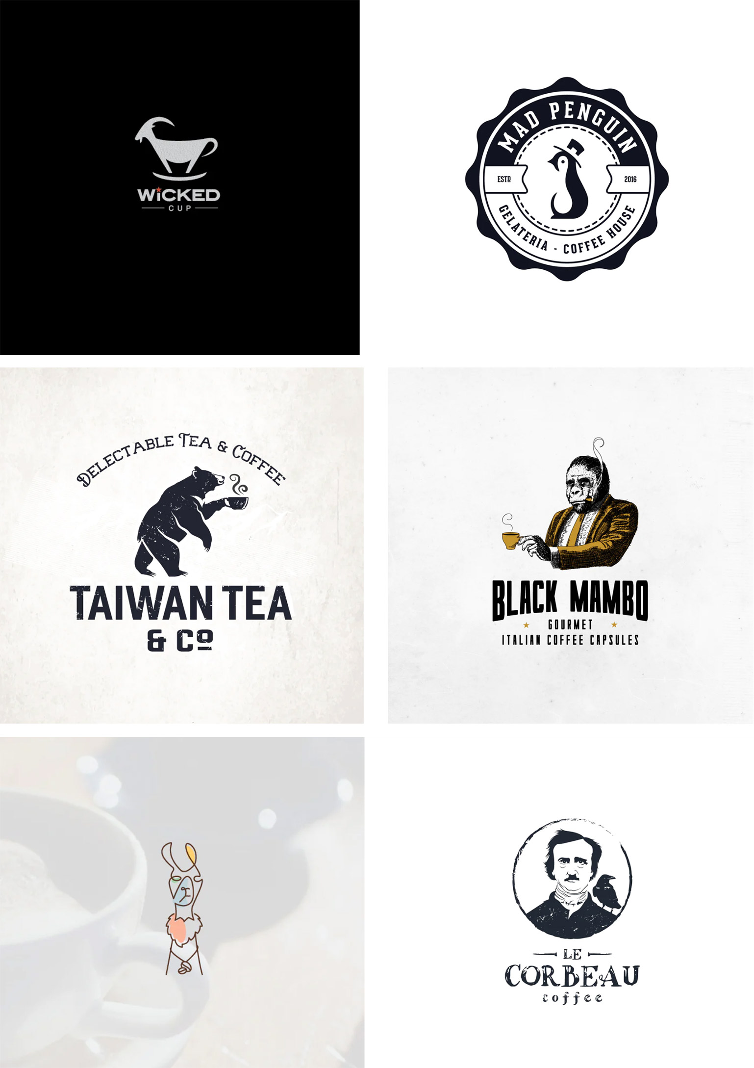 古怪的咖啡廳標(biāo)志 古怪的咖啡廳標(biāo)志