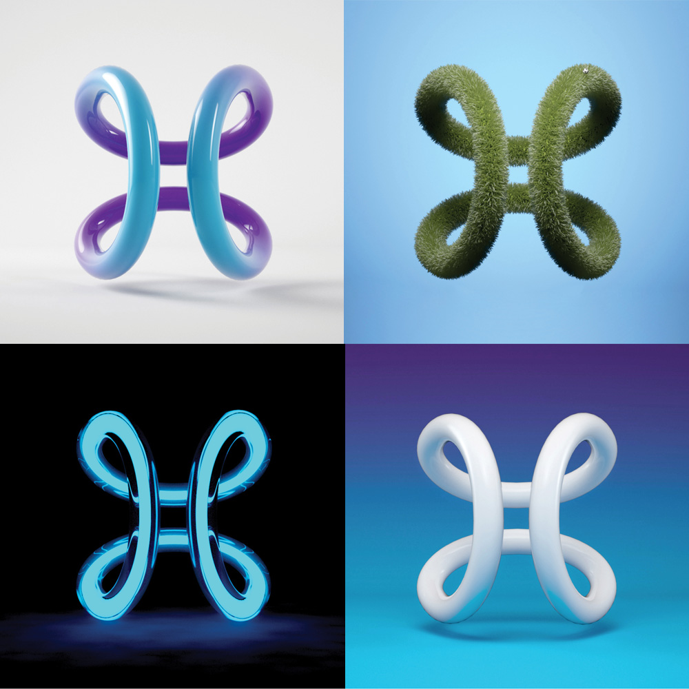 電信公司Proximus的新品牌形象設(shè)計_3D logo
